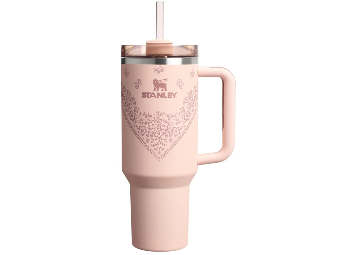 Stanley Mesa Rose Collection Flowstate Quencher 40oz Tumbler Conch Floral