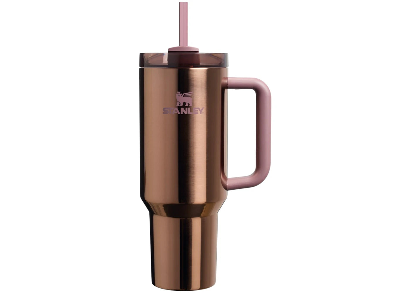 Stanley Mesa Rose Collection Flowstate Quencher 40oz Tumbler Polished Rose Gold