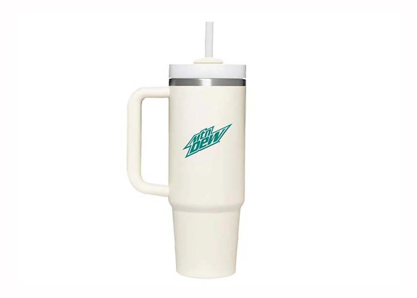 Stanley Mtn Dew Baja Blast Flowstate Quencher 30oz Tumbler White