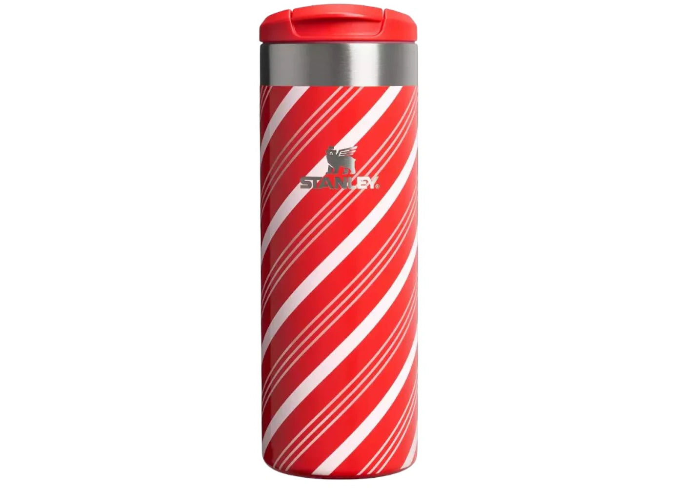 Stanley Stainless Steel Aero Light Transit 16oz Bottle Candy Cane Twist