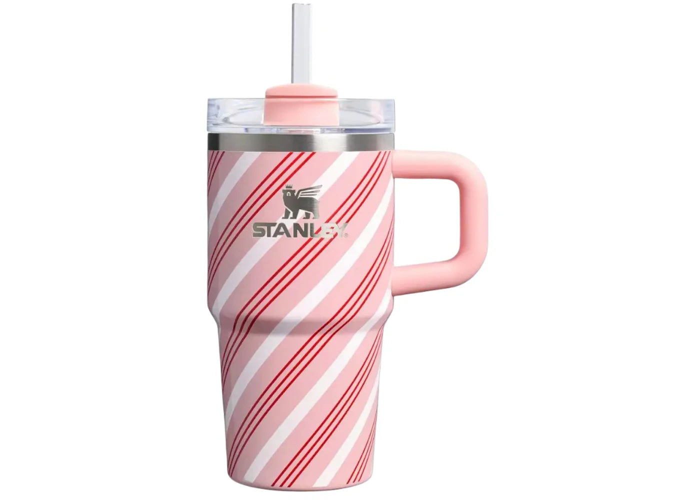 Stanley Stainless Steel FlowState Quencher 20oz Tumbler Strawberry Cream Twist