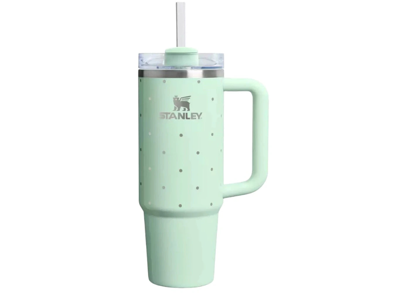 Stanley Stainless Steel FlowState Quencher 30oz Tumbler Peppermint Polka Dot