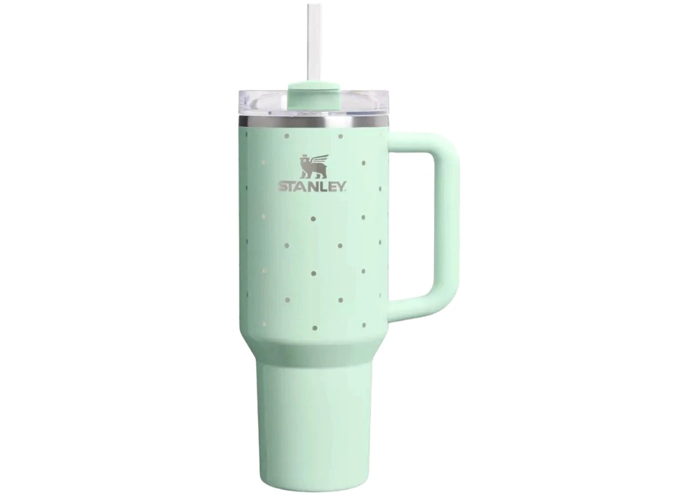 Stanley Stainless Steel FlowState Quencher 40oz Tumbler Peppermint Polka Dot