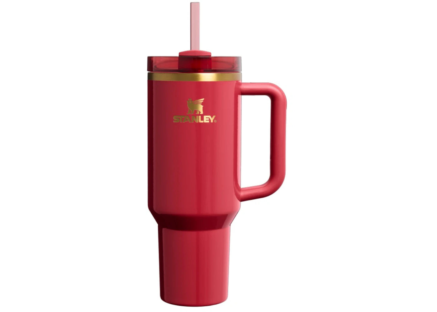 Stanley The Cheers & Cheer Flowstate Quencher 40oz Tumbler Holly Berry Gloss