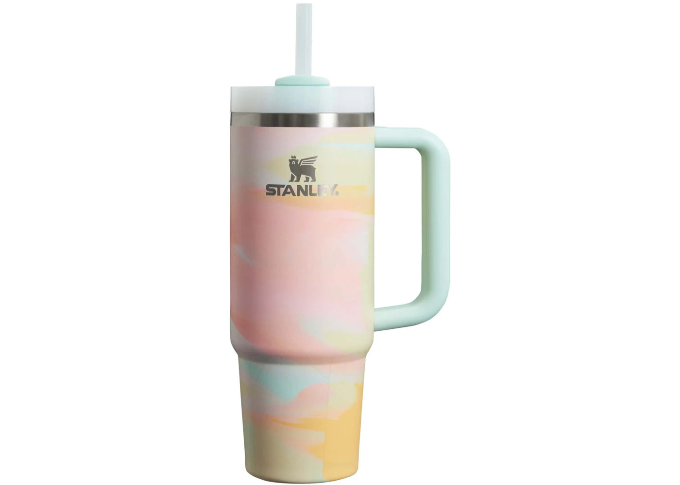 Stanley The Clean Slate Flowstate Quencher 30oz Tumbler Warm Serene Brushstroke