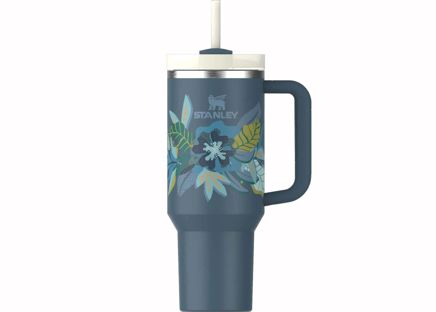 Stanley The Mother's Day Flowstate Quencher 40oz Tumbler Blue Spruce Tropic