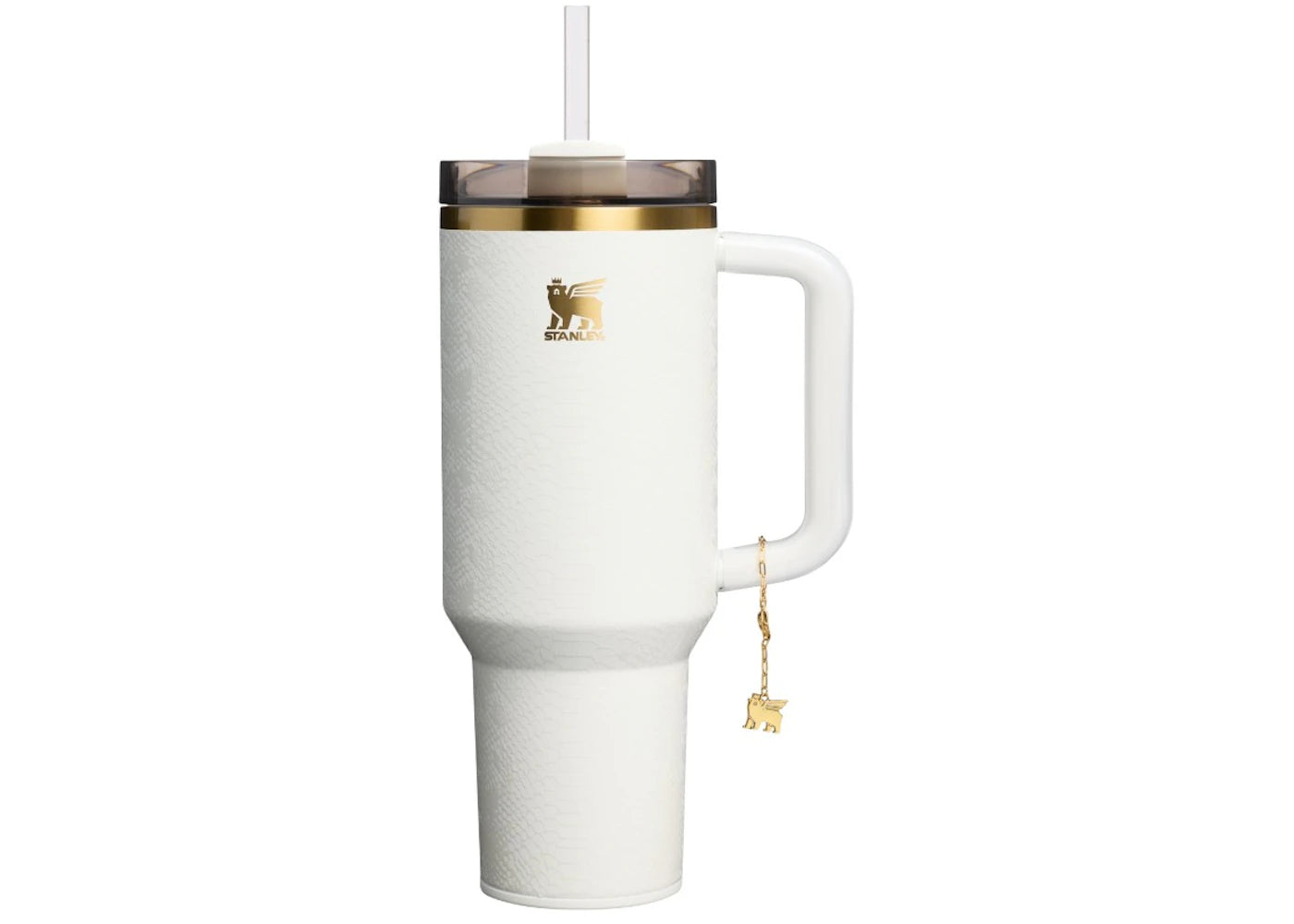 Stanley The Quencher Luxe Flowstate 40oz Tumbler Pale Stone Snakeskin