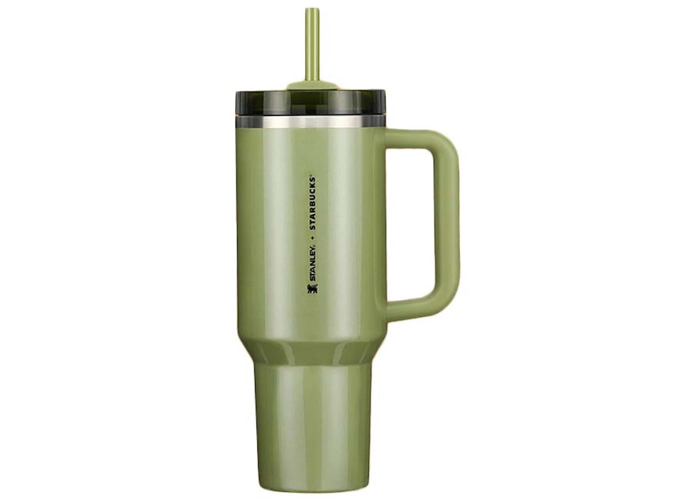 Stanley x Starbucks Exclusive Flowstate Quencher 40oz Tumbler Olive Green