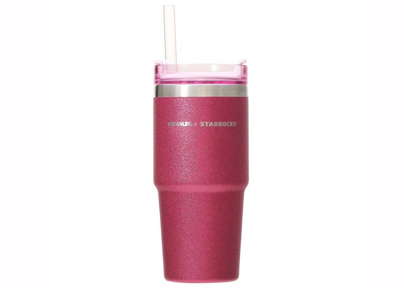 Stanley x Starbucks Glitter Flowstate Quencher 473ml Tumbler Vivid Pink