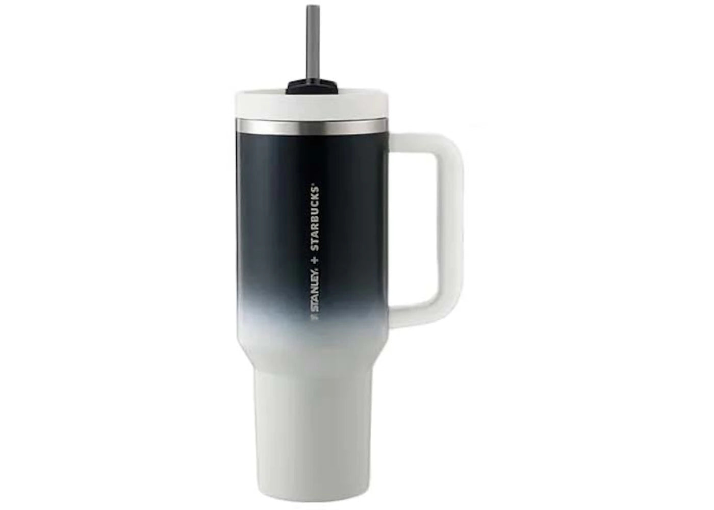 Stanley x Starbucks Thailand Exclusive Flowstate Quencher 40oz Tumbler Black/White Monochrome