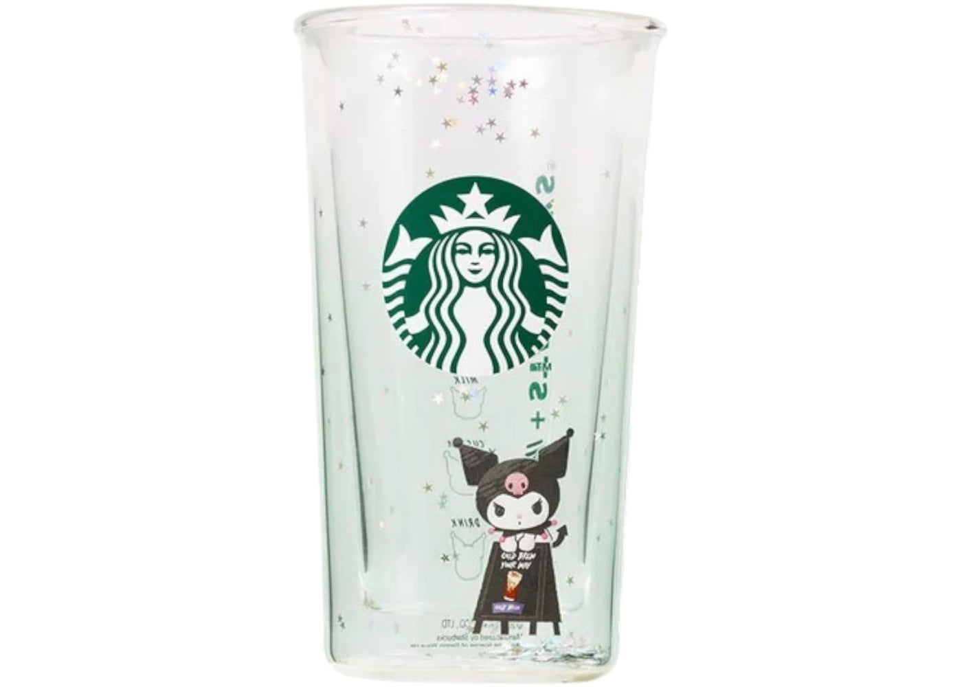 Starbucks KUROMI 12oz Double Wall Glass Green