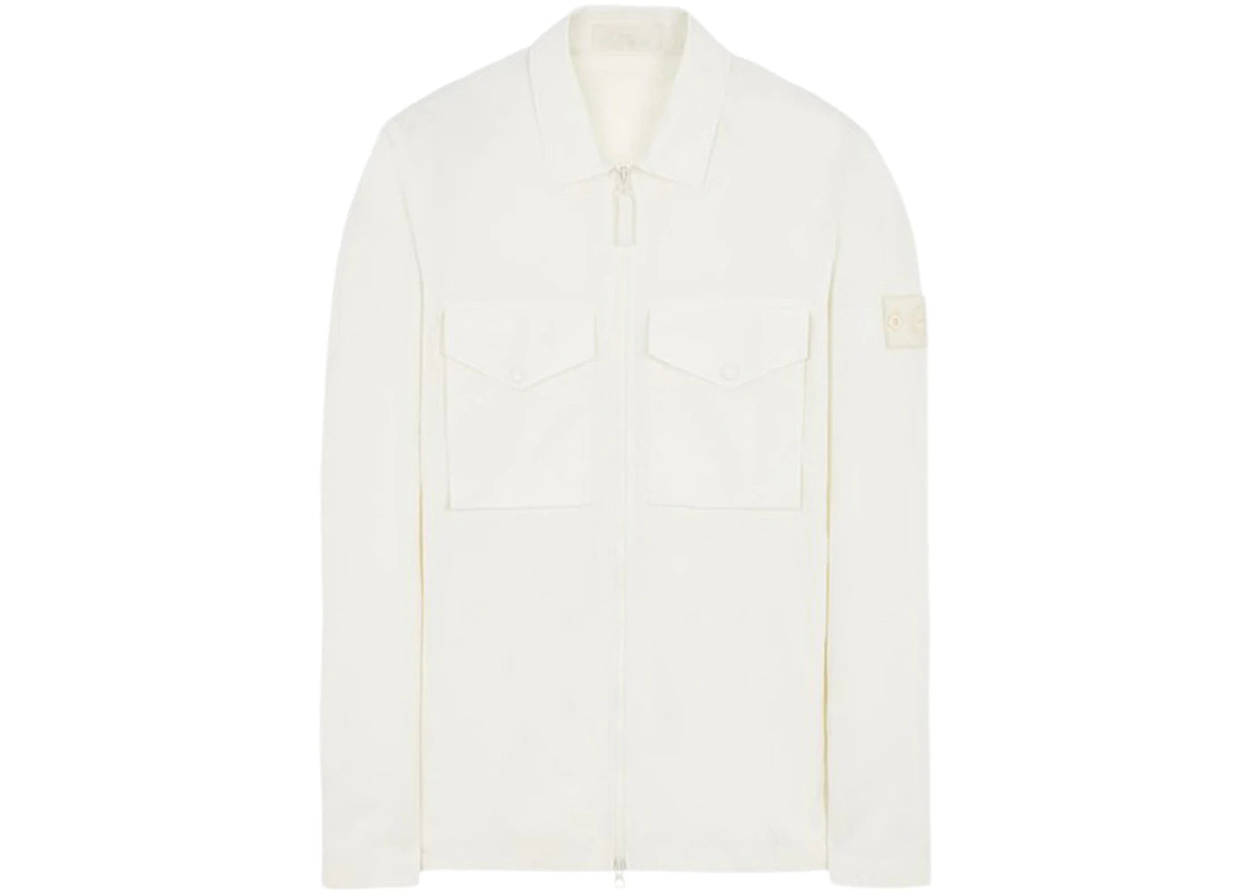Stone Island 116F1 O-Ventile Stone Island Ghost Piece Overshirt Natural White