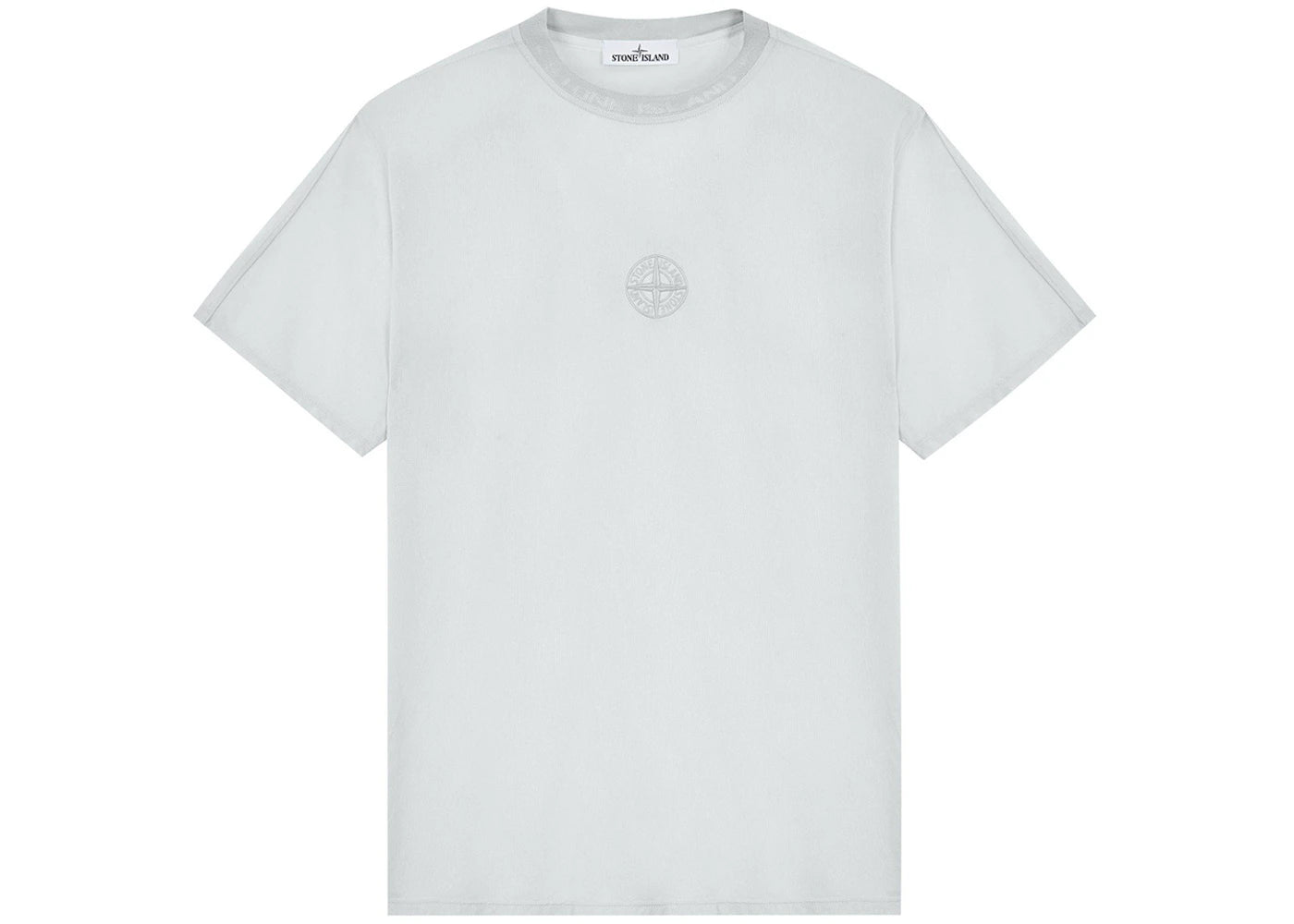 Stone Island 206E5 Textured Cotton Jersey Ice