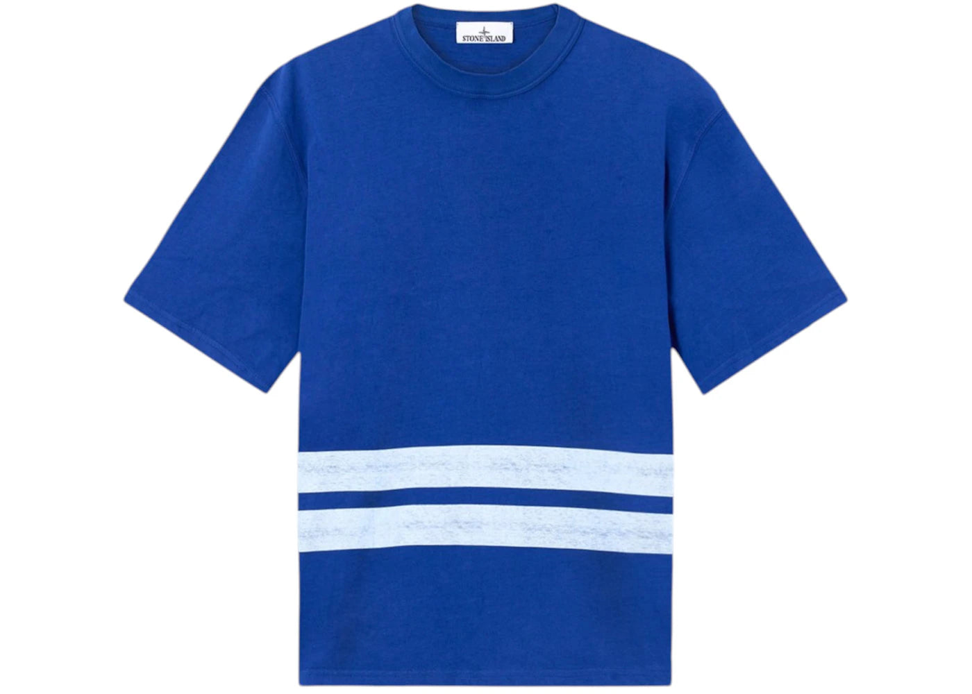 Stone Island 2100003 Combed Organic Cotton Marina Jersey T-shirt Bright Blue