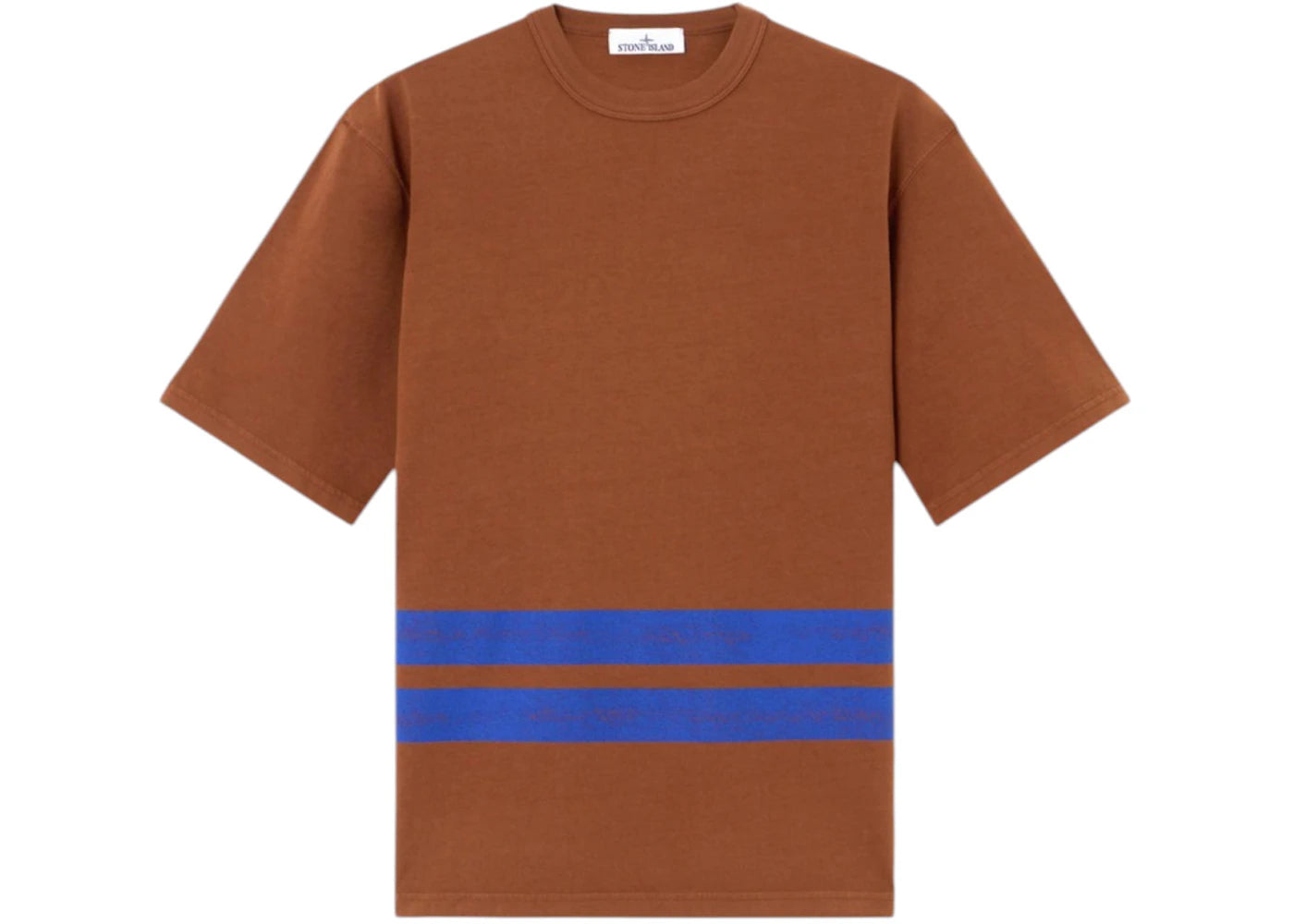 Stone Island 2100003 Combed Organic Cotton Marina Jersey T-shirt Tobacco