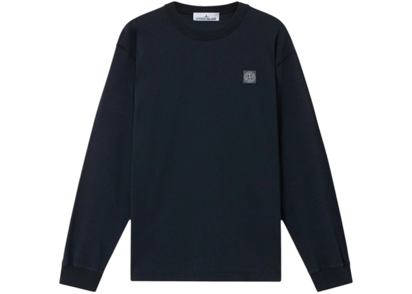 Stone Island 2100030 Organic Cotton Jersey Fissato Effect T-Shirt Navy Blue