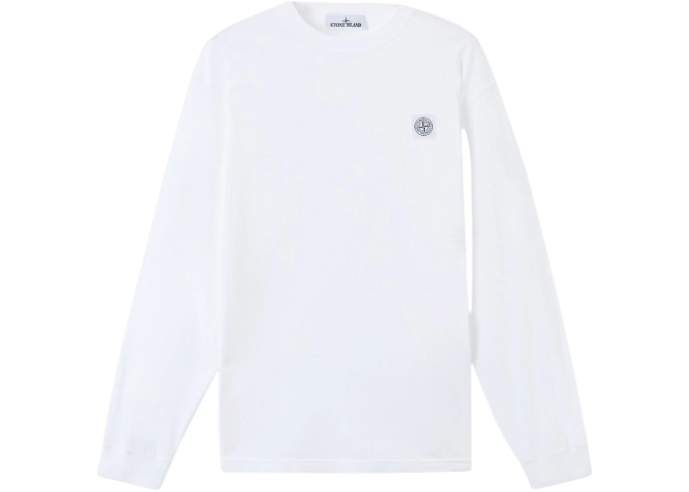 Stone Island 2100030 Organic Cotton Jersey Fissato Effect T-Shirt White
