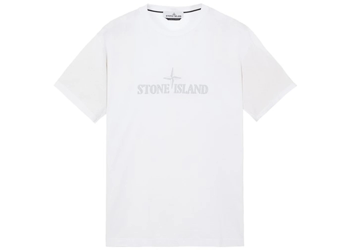 Stone Island 21579 Stitches Two Embroidery T-shirt White