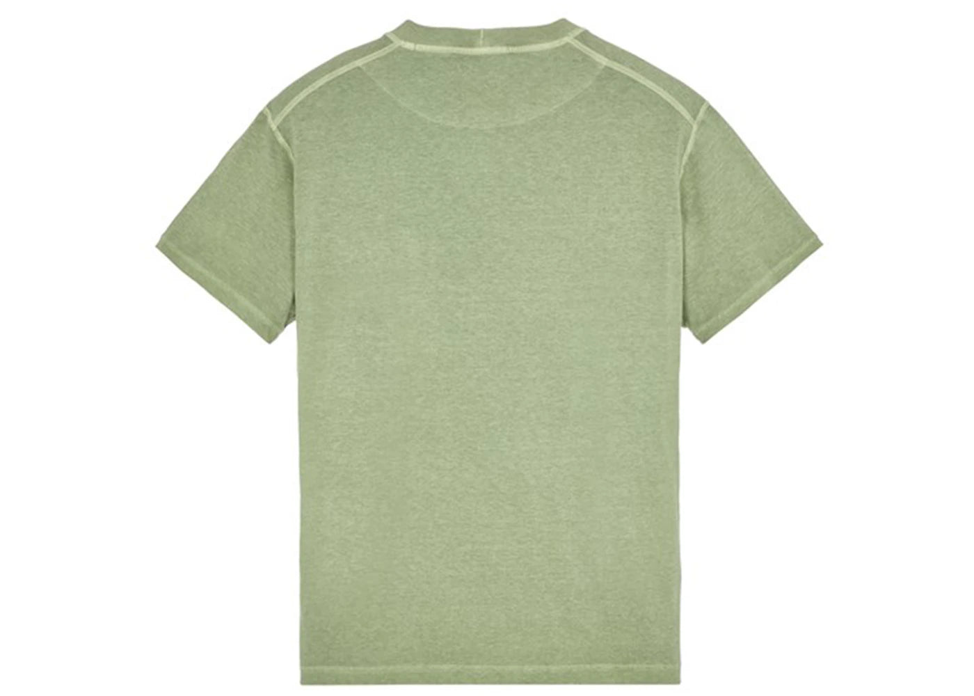 Stone Island 21957 Organic Cotton Jersey Fissato Effect T-shirt Sage Green