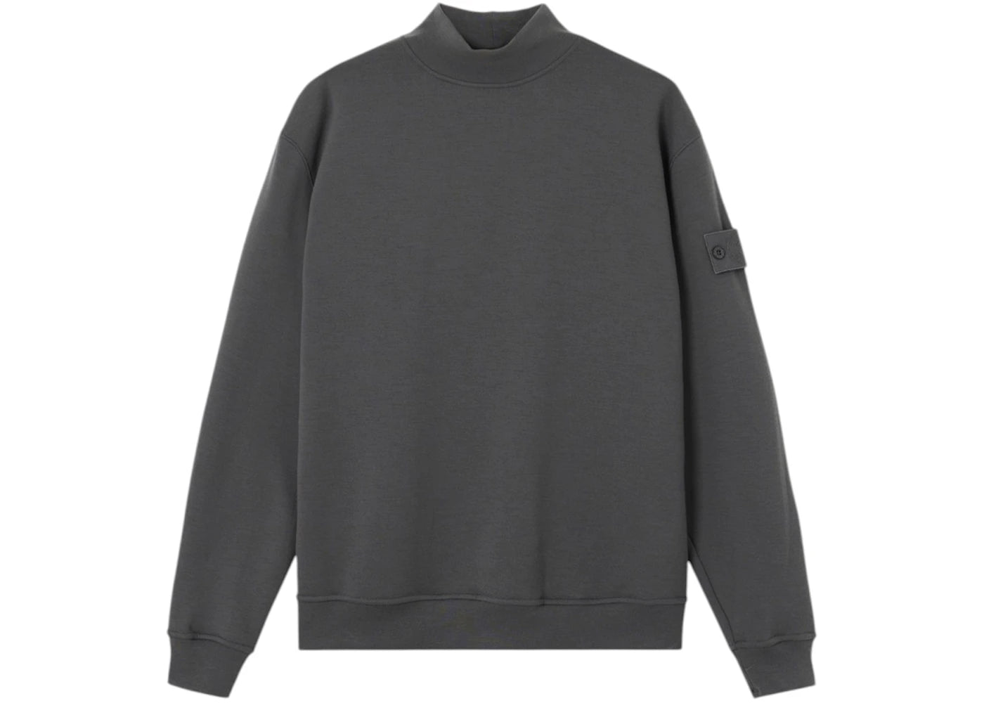 Stone Island 2200011 Cotton Crepe Ghost Jersey Sweater Dark Grey