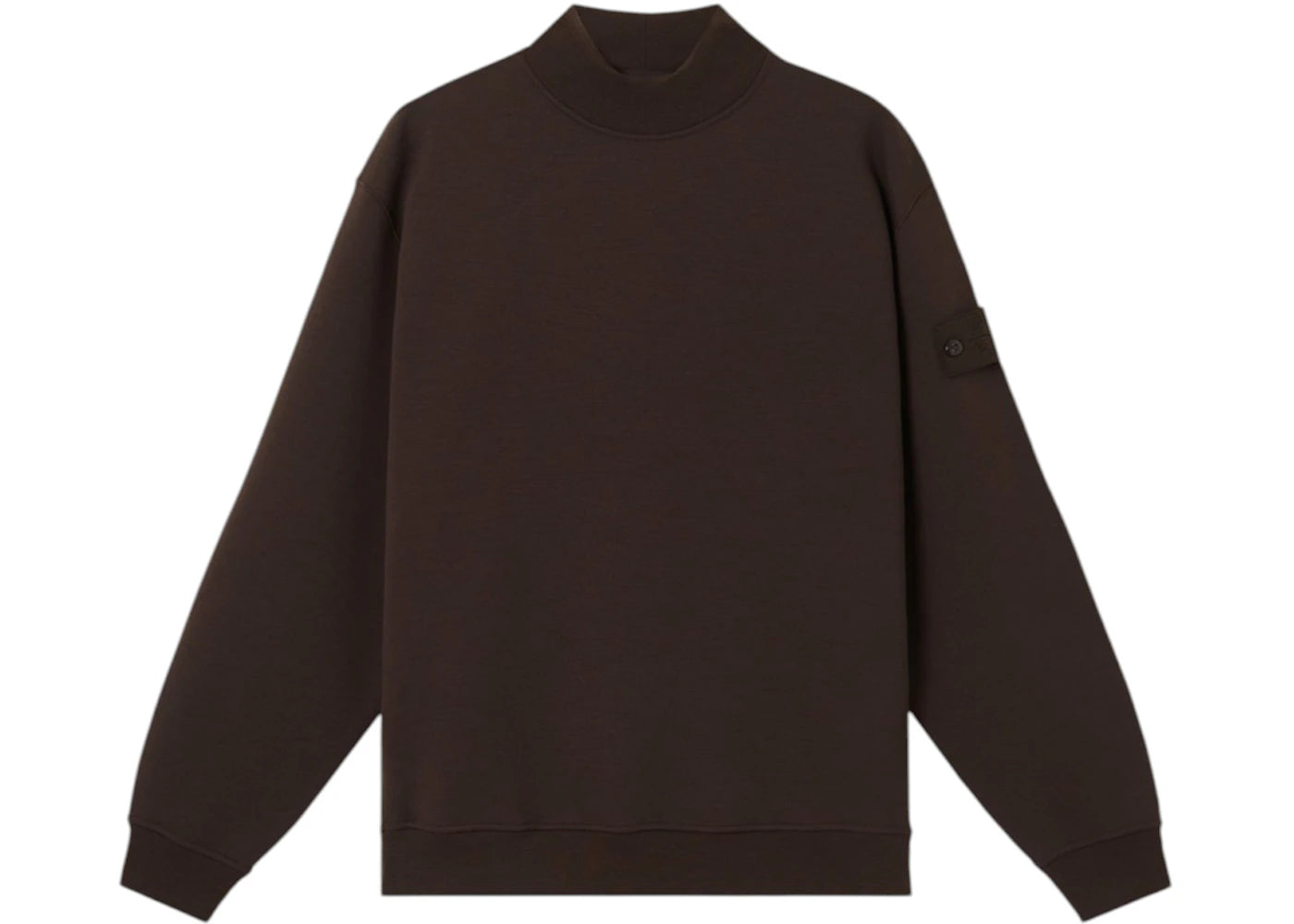 Stone Island 2200011 Cotton Crepe Ghost Sweater Dark Brown