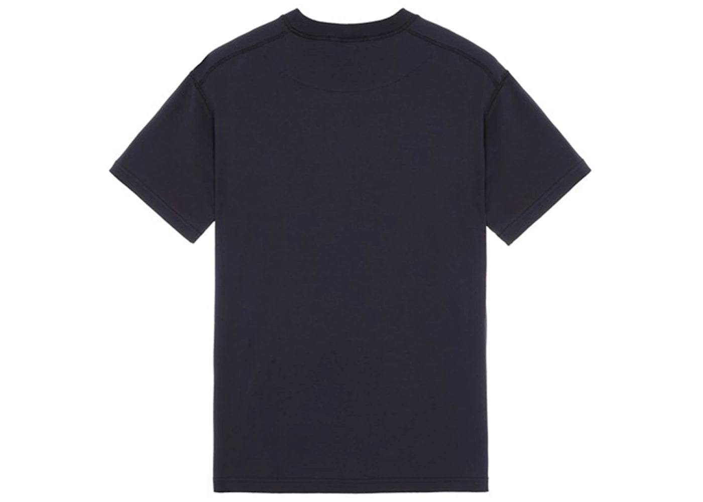 Stone Island 23757 Organic Cotton Fissato Effect T-shirt Navy Blue