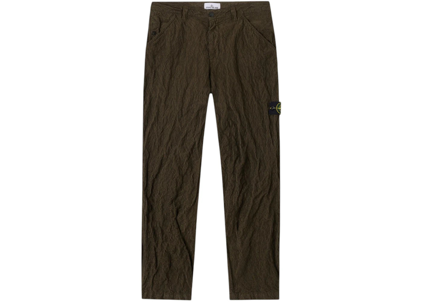Stone Island 3100026 Wrinkled Corduroy 500-TC Pant Military Green