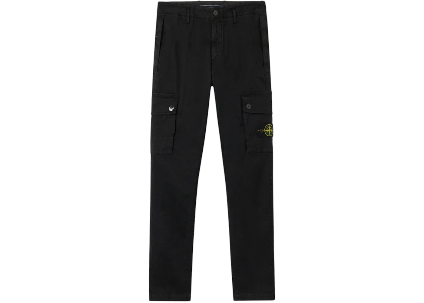 Stone Island 3100034 Stretch Organic Broken Twill Cotton Old Effect Pant Black