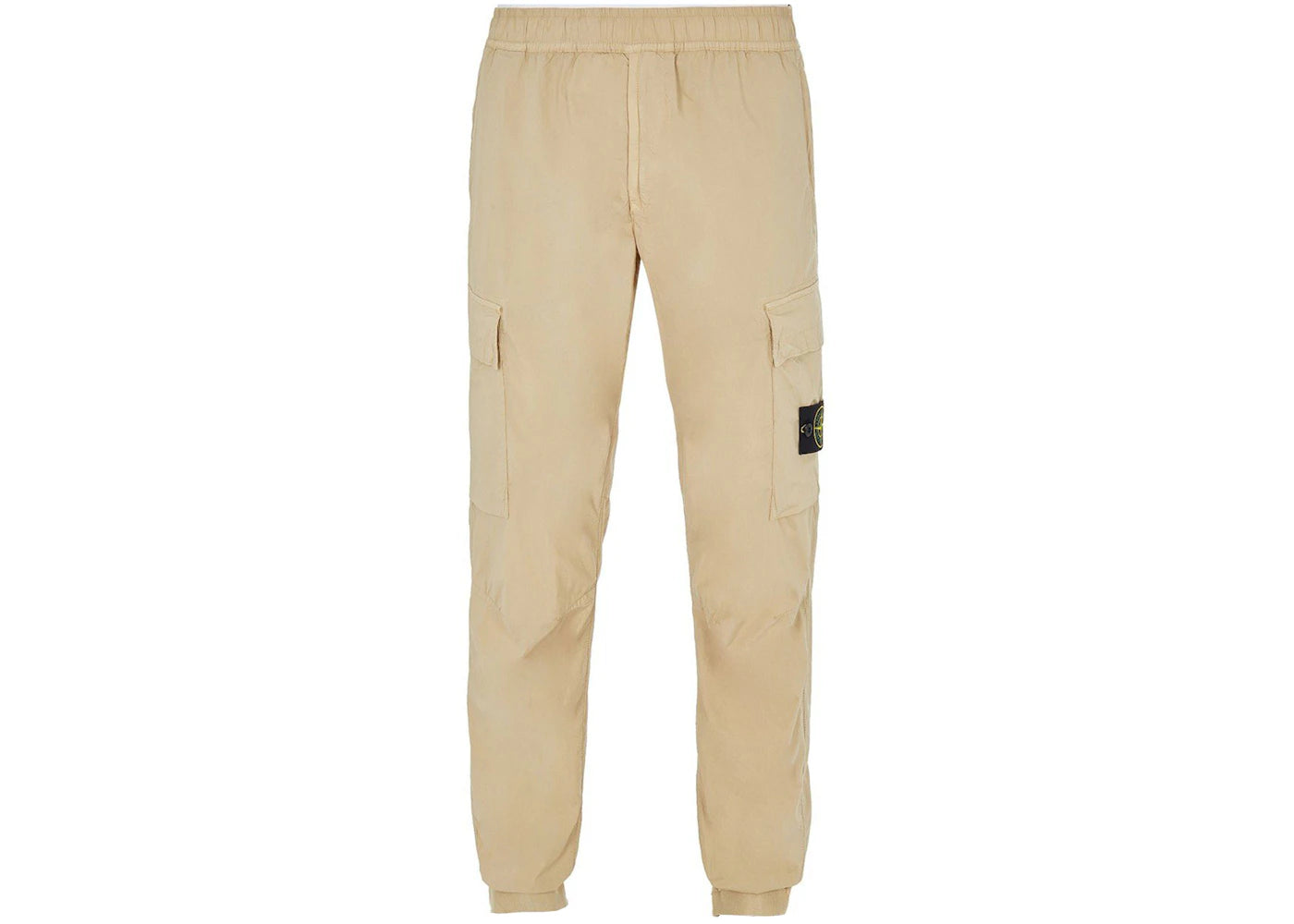 Stone Island 31303 Stretch Cotton Tela 'Paracadute' Garment Dyed Cargo Pants Beige