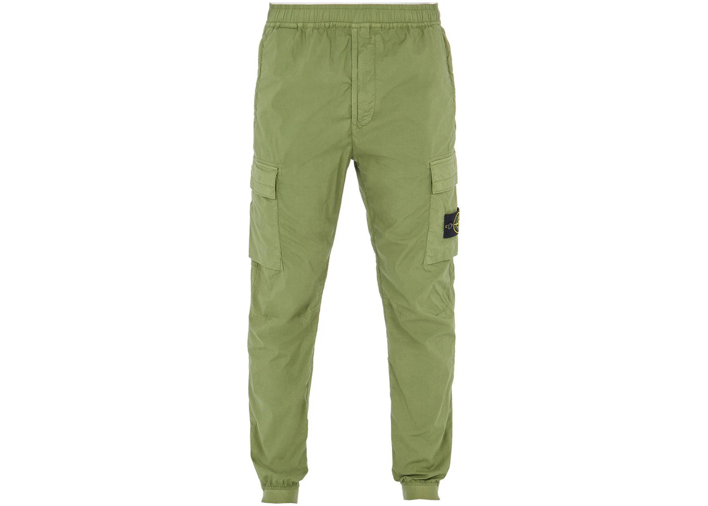 Stone Island 31303 Stretch Cotton Tela 'Paracadute' Garment Dyed Cargo Pants Olive