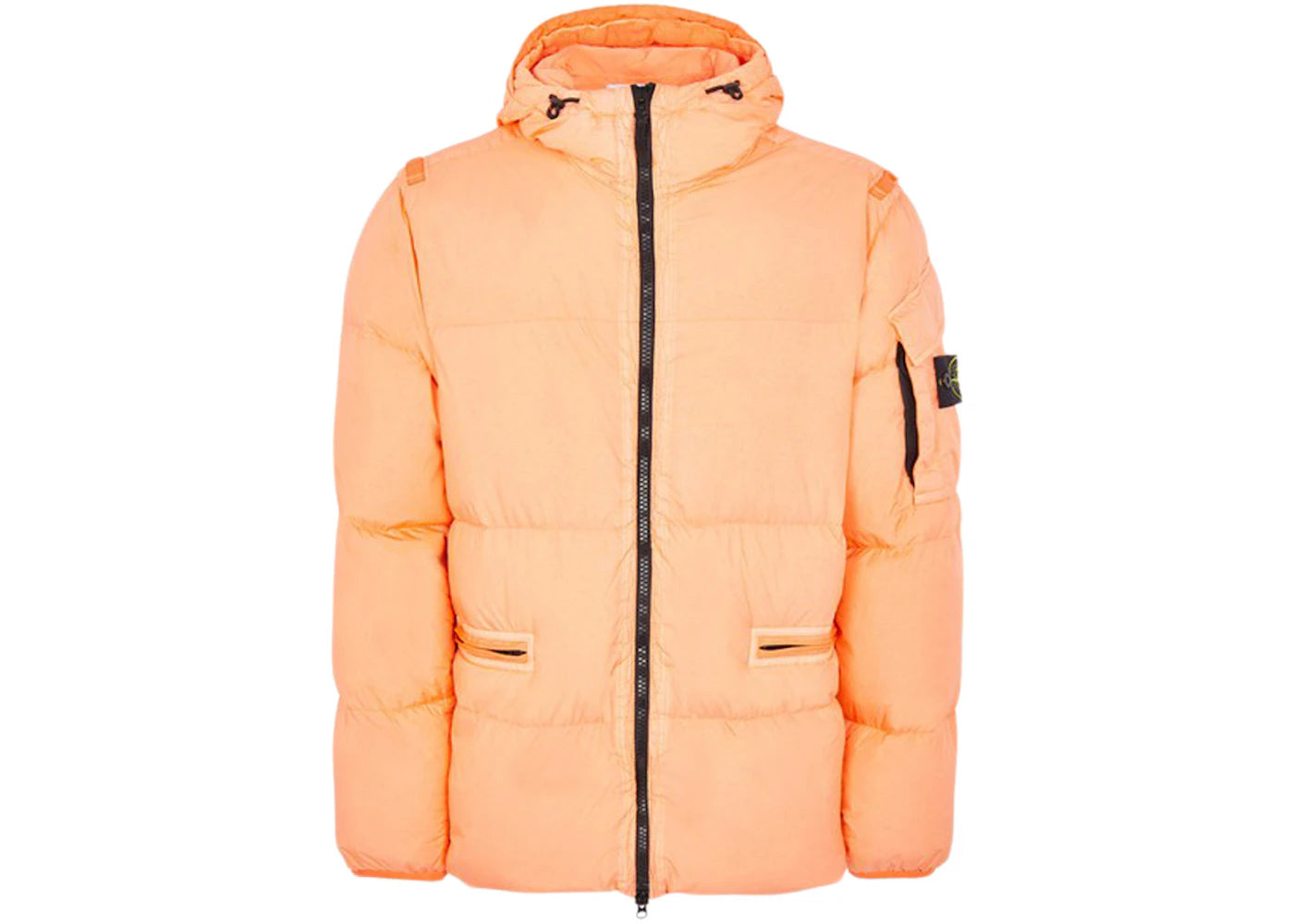 Stone Island 40223 Garment Dyed Crinkle Reps R-NY Down Jacket Peach