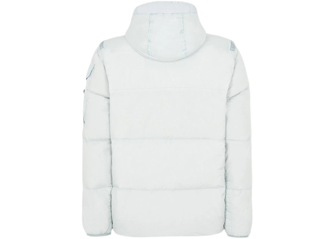 Stone Island 40223 Garment Dyed Crinkle Reps R-NY Down Jacket Pearl Grey