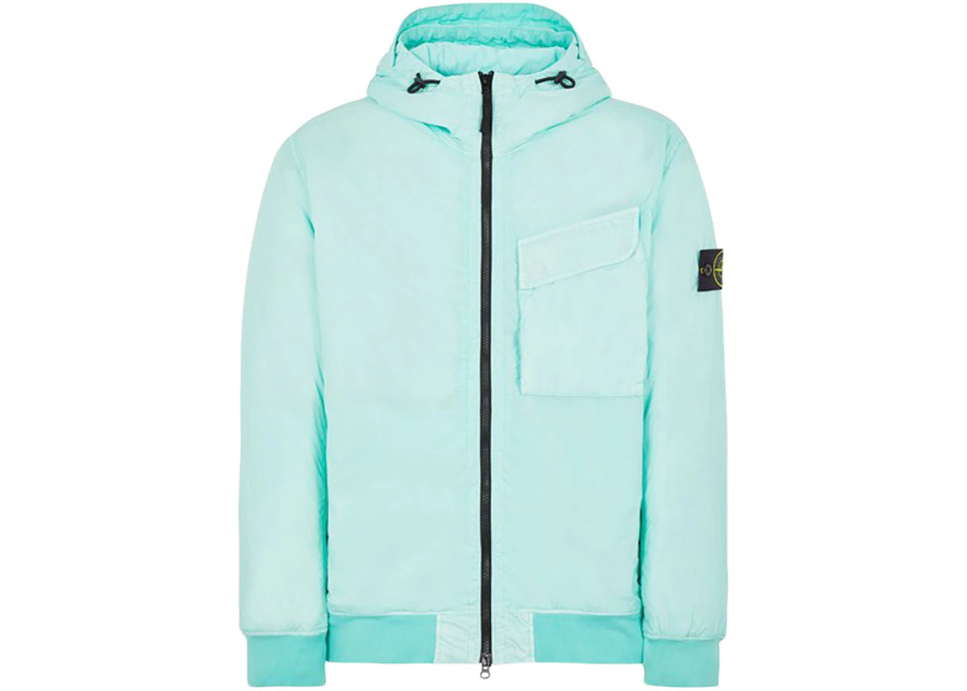 Stone Island 40723 Garment Dyed Crinkle Reps R-NY With Primaloft-TC Jacket Aqua