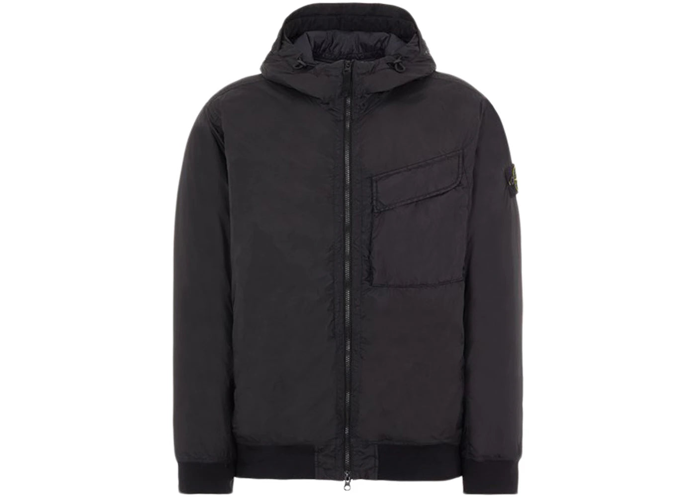 Stone Island 40723 Garment Dyed Crinkle Reps R-NY With Primaloft-TC Jacket Black