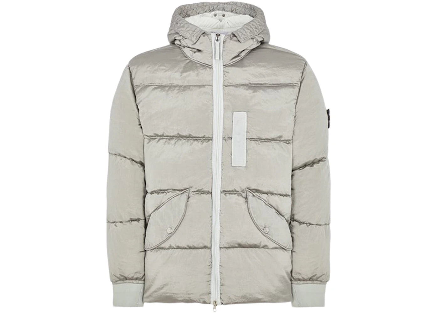 Stone Island 43619 Nylon Metal In ECONYL Regenerated Nylon Down Jacket Pearl Gray