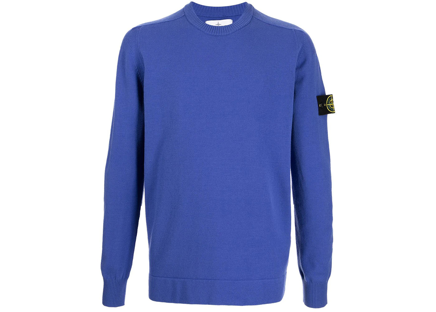 Stone Island 508A1 Stretch Wool Sweatshirt Periwinkle Blue