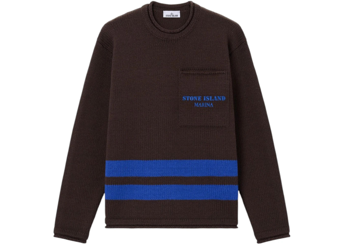 Stone Island 5100029 Pure Wool Marina Sweater Mahogany