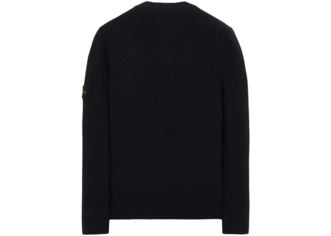 Stone Island 523D2 Soft Cotton With Mix Fabric Knit Sweater Black