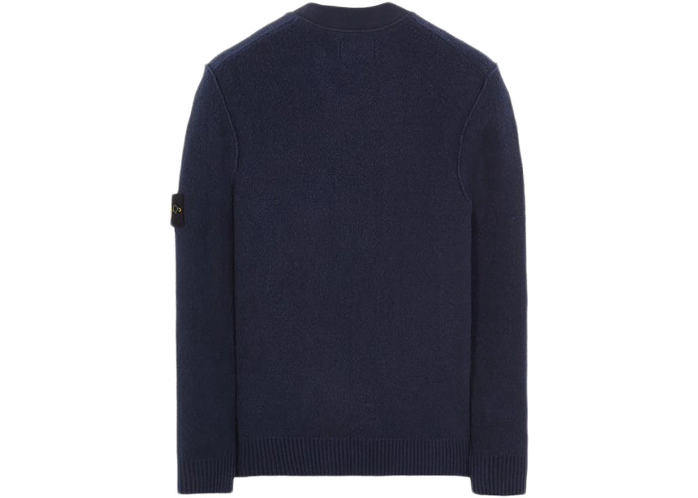 Stone Island 523D2 Soft Cotton With Mix Fabric Knit Sweater Blue