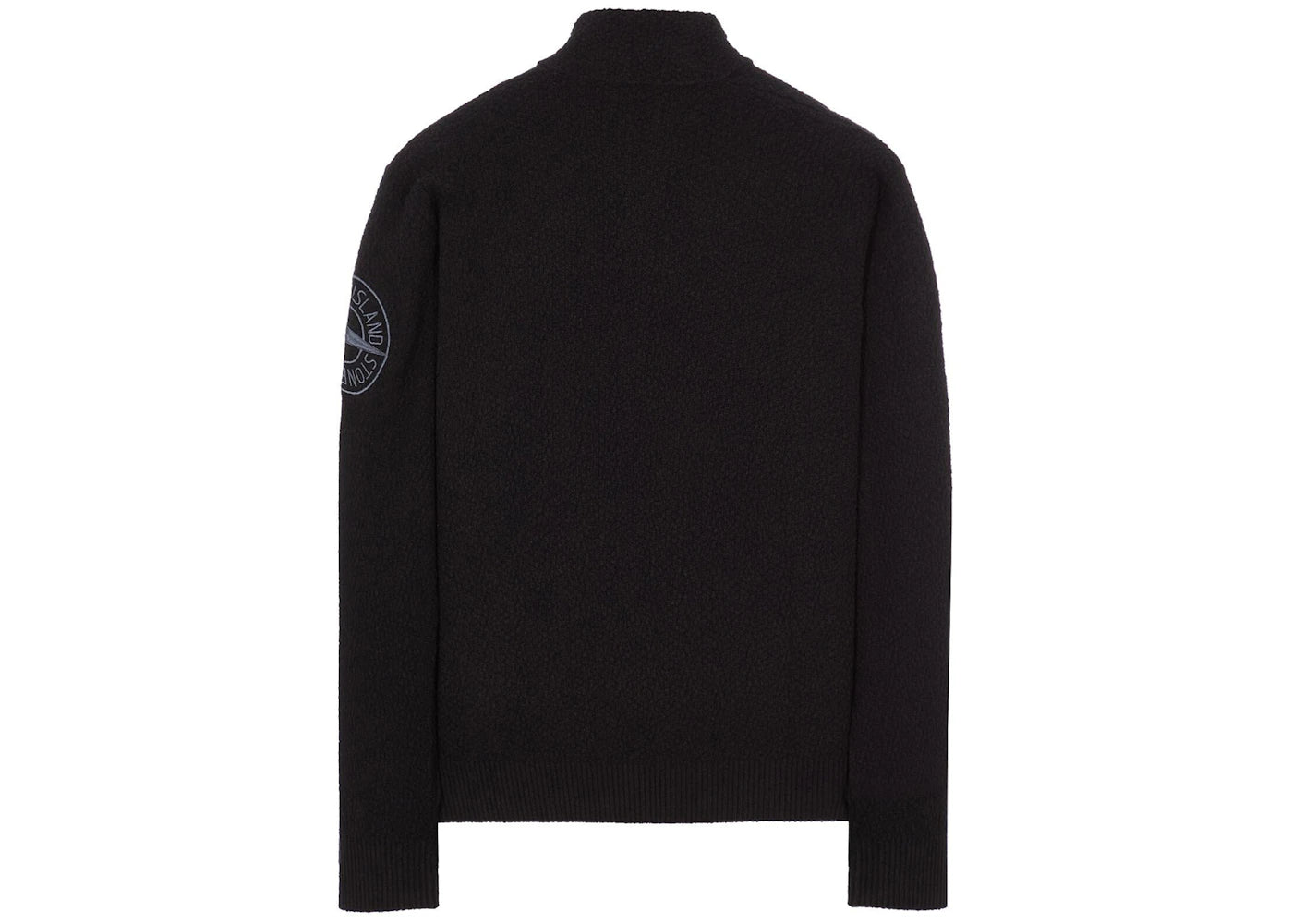 Stone Island 531B5 Cotton/Nylon Terry Cardigan Black
