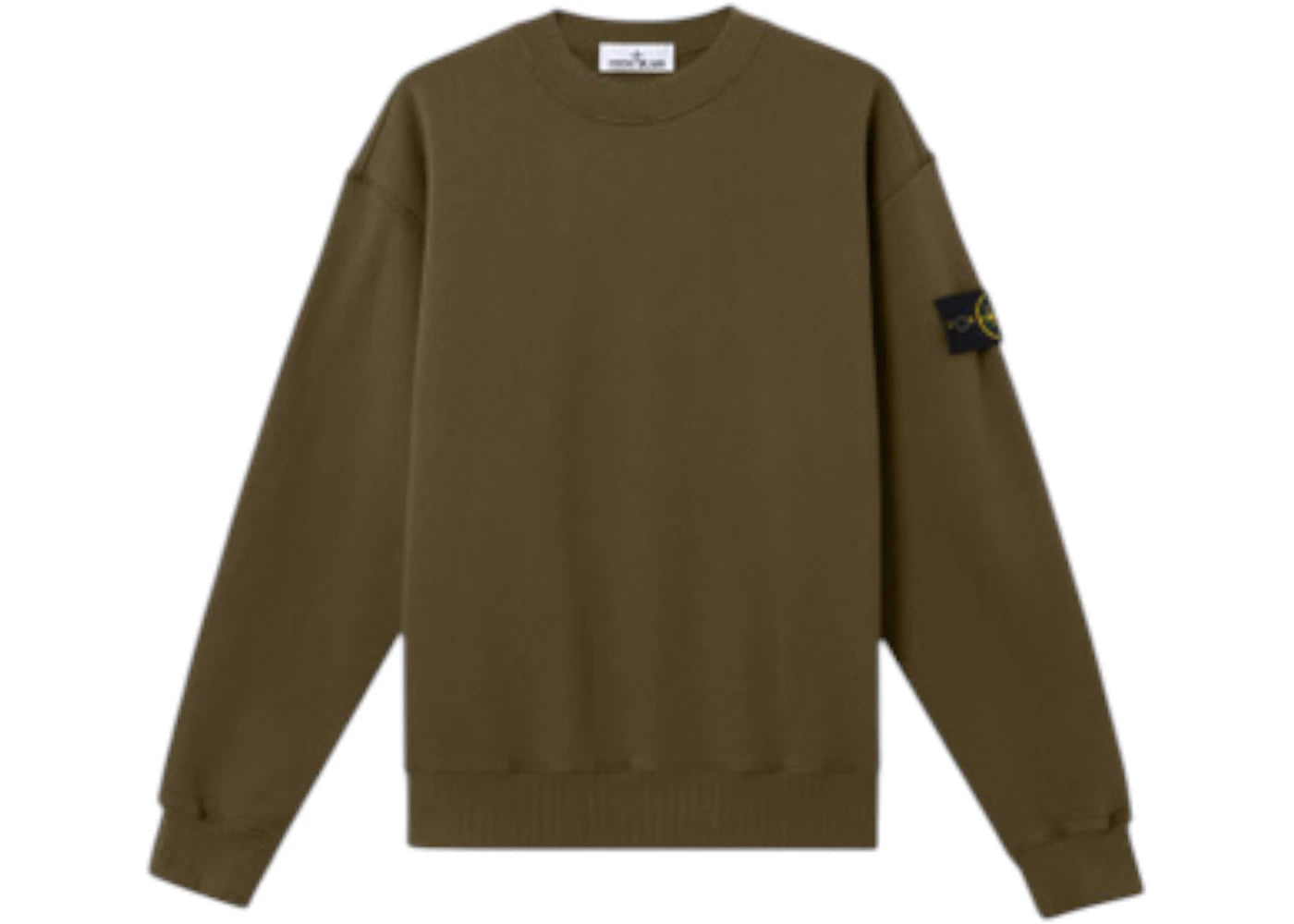 Stone Island 6100021 Heavy Fleece 53% Organic Cotton Crewneck Military Green