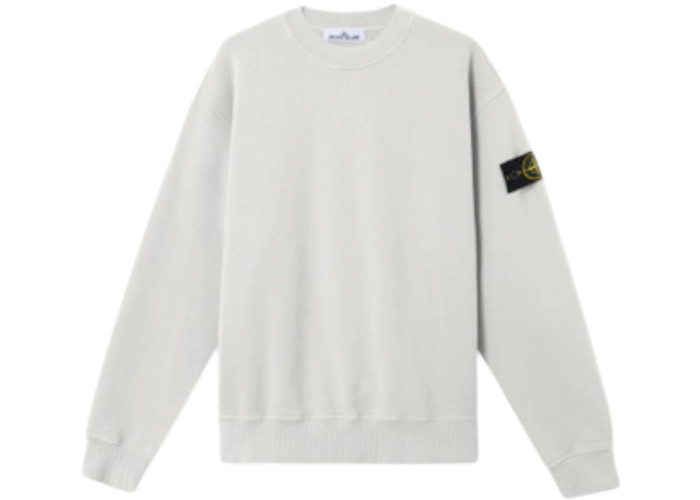 Stone Island 6100021 Heavy Fleece 53% Organic Cotton Crewneck Pearl Grey
