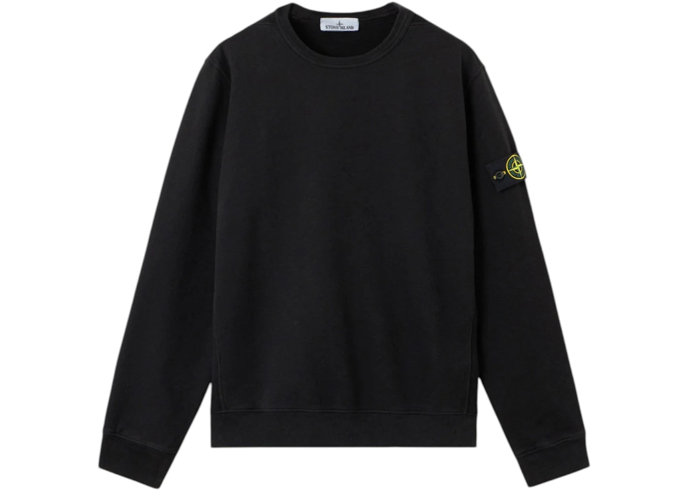 Stone Island 6100028 Brushed Organic Cotton Fleece Black