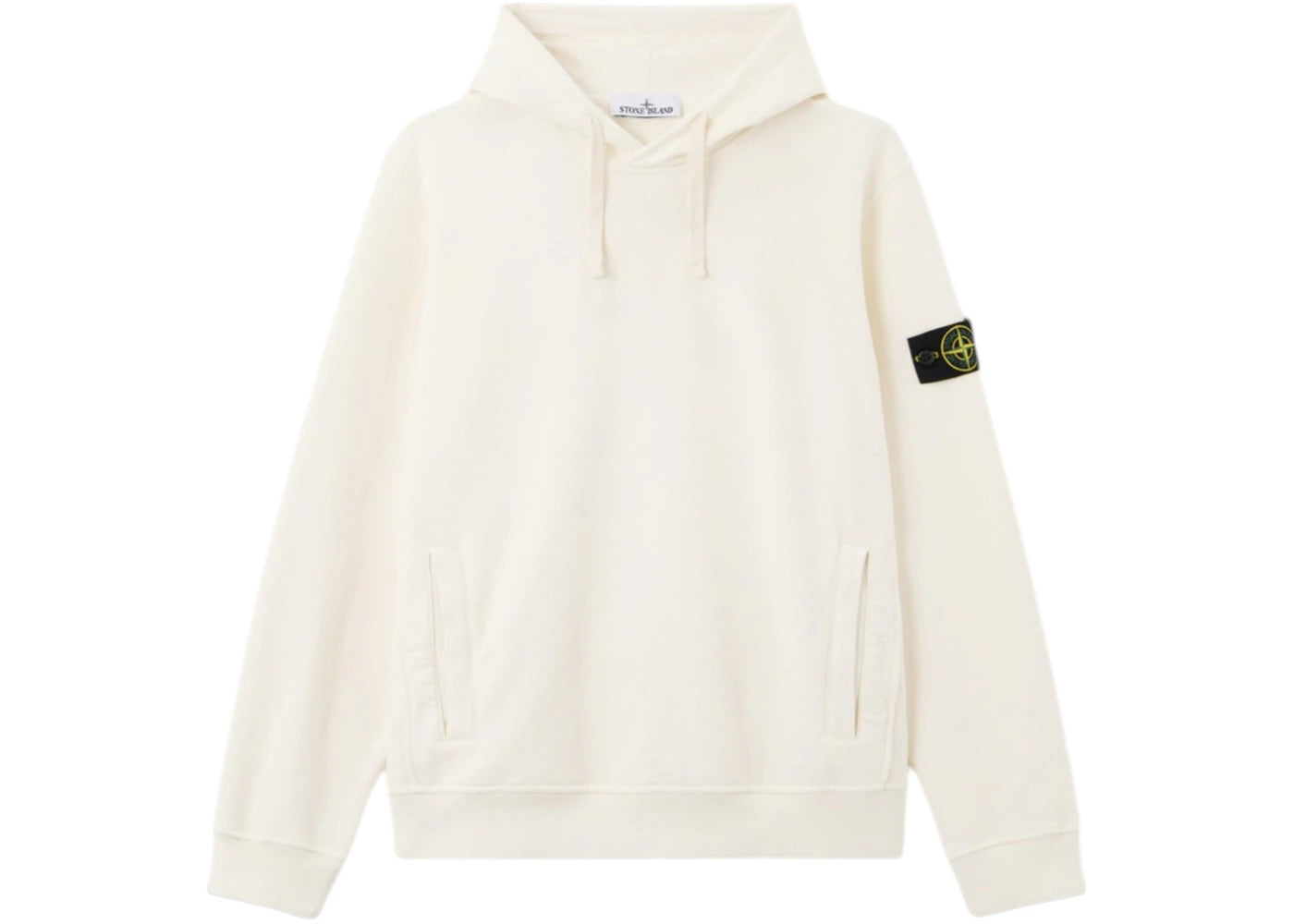 Stone Island 6100029 Brushed Organic Cotton Fleece Ivory