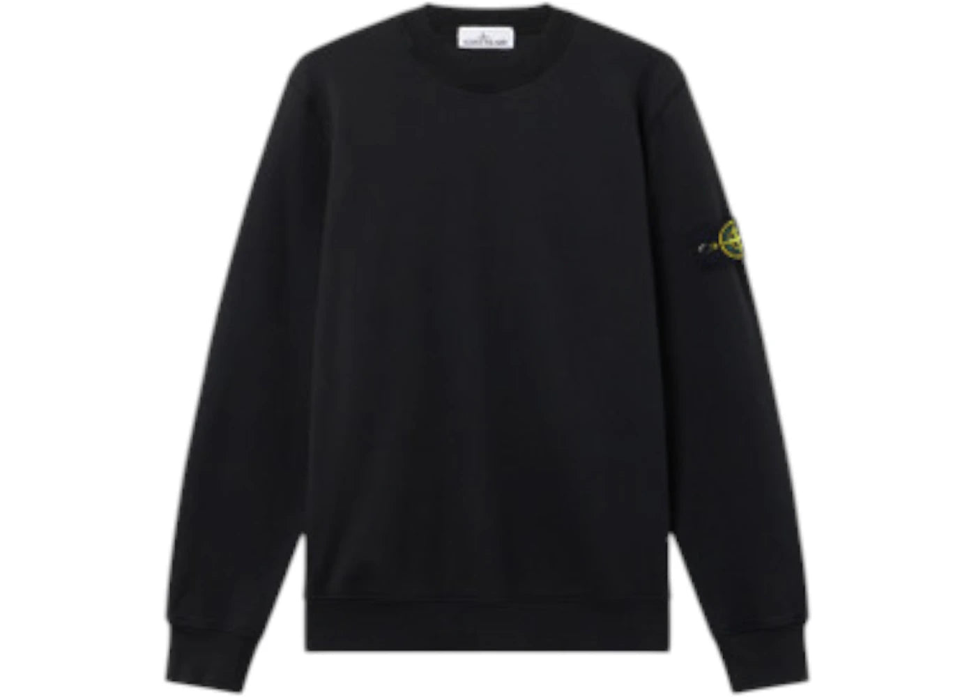 Stone Island 6100060 Organic Cotton Fleece Crewneck Black