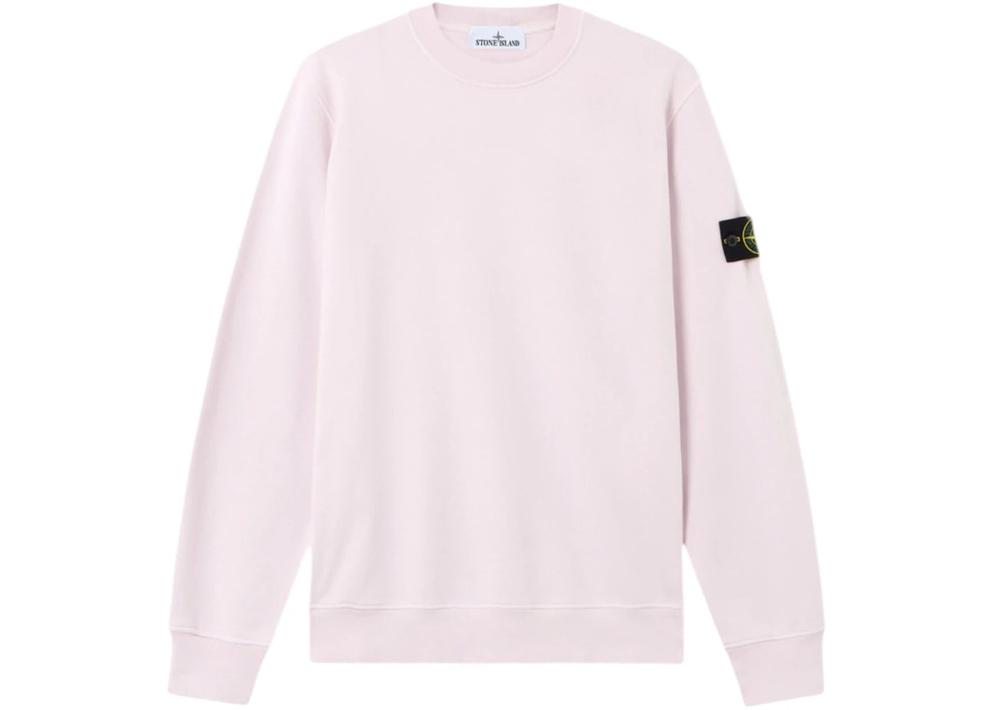 Stone Island 6100060 Organic Cotton Fleece Crewneck Pink