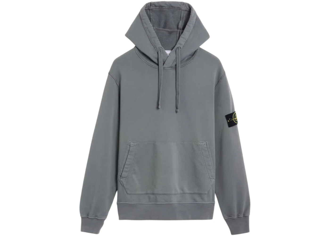 Stone Island 6100062 Organic Cotton Fleece Hoodie Grey