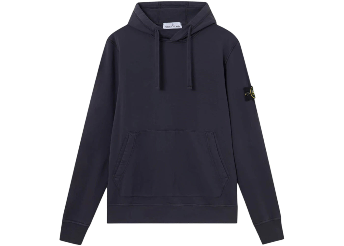 Stone Island 6100062 Organic Cotton Fleece Hoodie Ink Blue