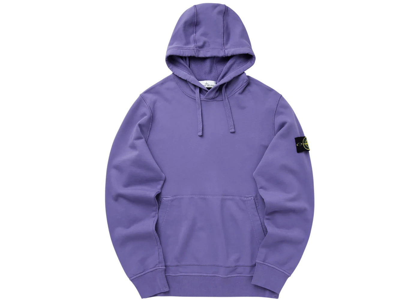 Stone Island 6100062 Organic Cotton Fleece Hoodie Lavender