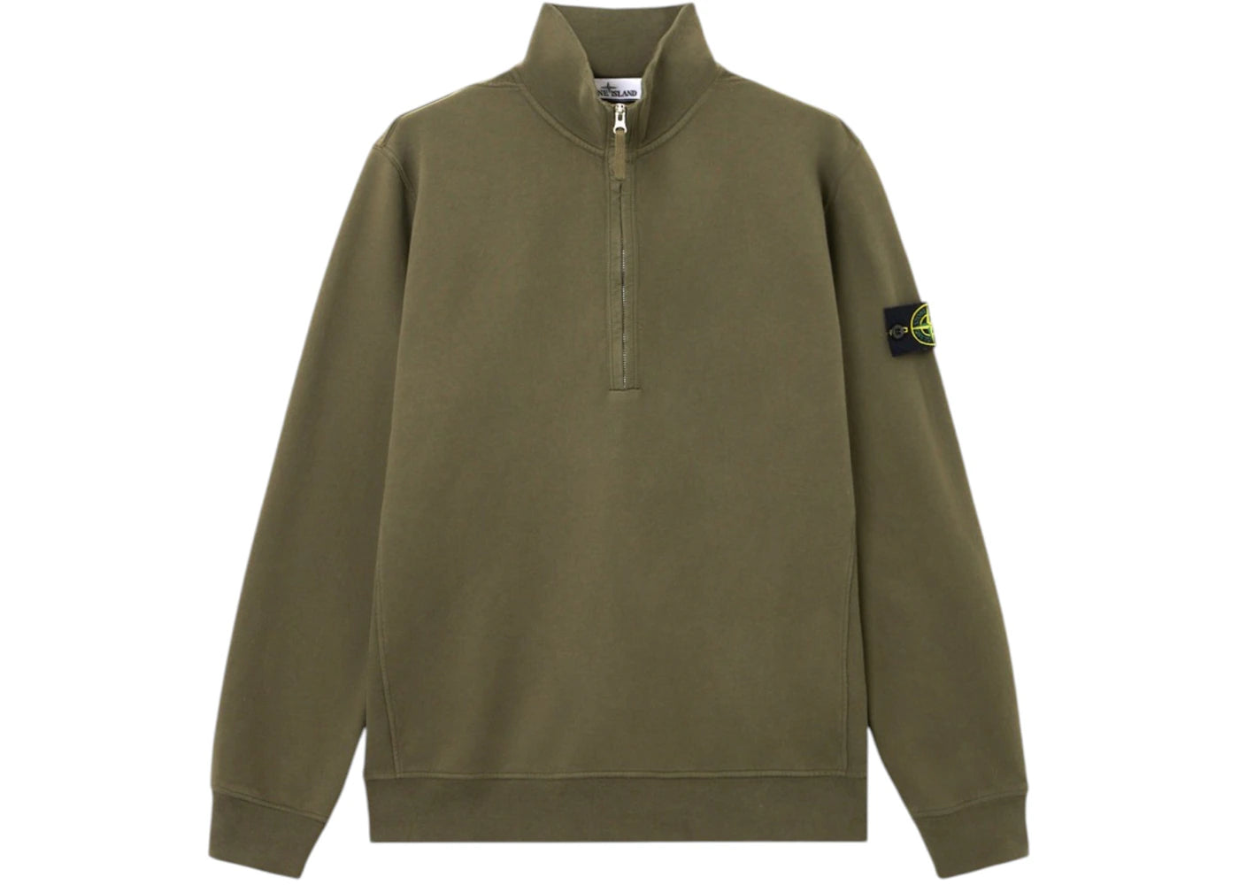 Stone Island 6100068 Brushed Organic Cotton Fleece Military Green